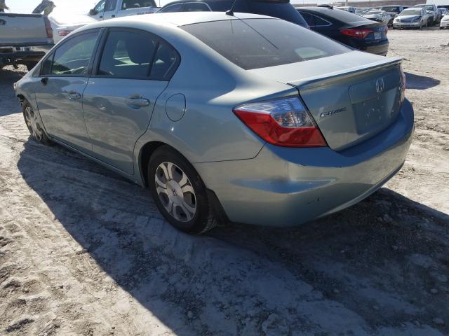 2012 HONDA CIVIC HYBR JHMFB4F20CS007669