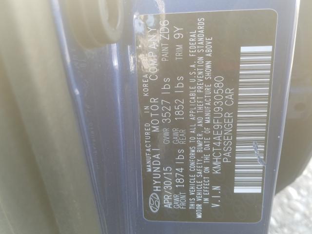 2015 HYUNDAI ACCENT GLS - KMHCT4AE9FU930580