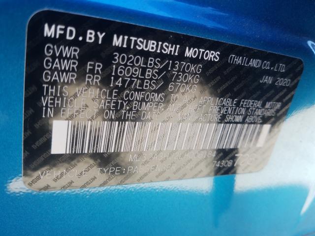 2020 MITSUBISHI MIRAGE ES ML32A3HJ2LH006184