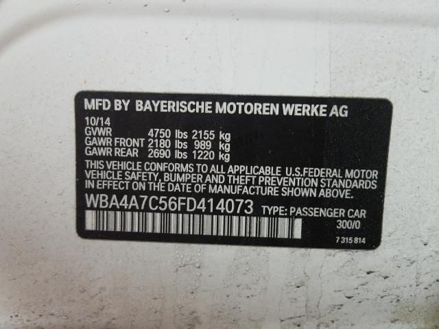 2015 BMW 428 XI GRA WBA4A7C56FD414073