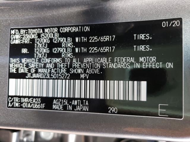 2020 LEXUS NX 300 BAS JTJAARDZ3L5015272