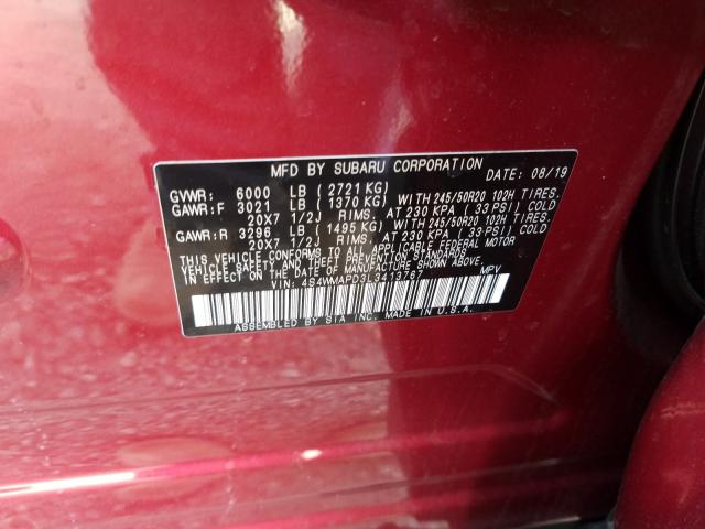 2020 SUBARU ASCENT LIM 4S4WMAPD3L3413767