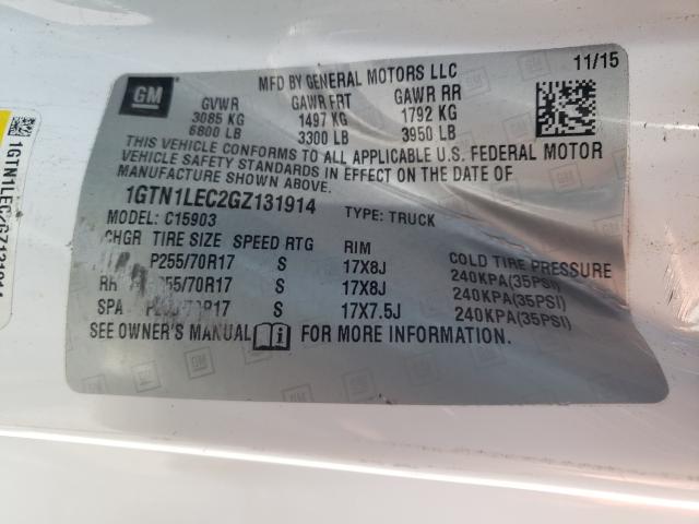 2016 GMC SIERRA C15 - 1GTN1LEC2GZ131914