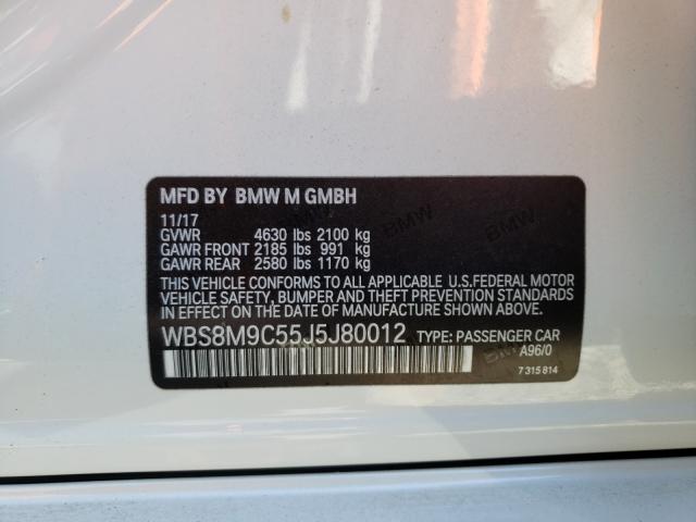 2018 BMW M3 WBS8M9C55J5J80012