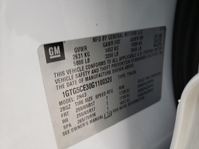 2016 GMC CANYON SLE 1GTG5CE30G1100320