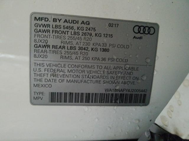 2018 AUDI Q5 PREMIUM WA1BNAFY4J2005442