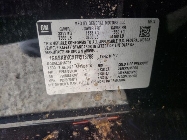 2015 CHEVROLET TAHOE K150 1GNSKBKCXFR513788