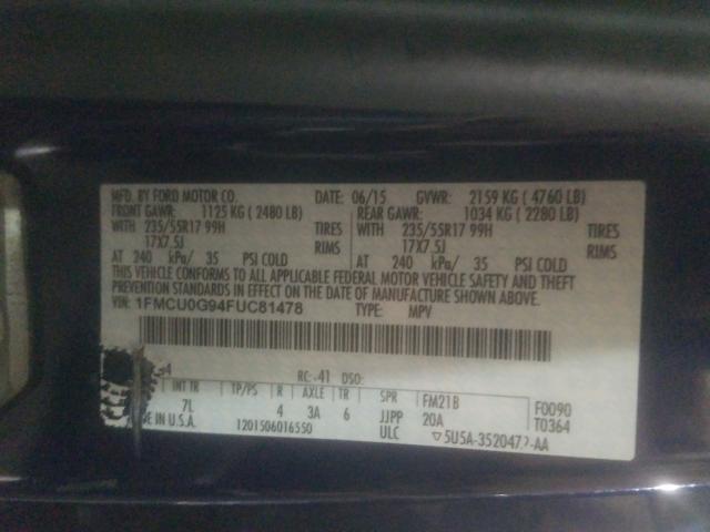 2015 FORD ESCAPE 1FMCU0G94FUC81478