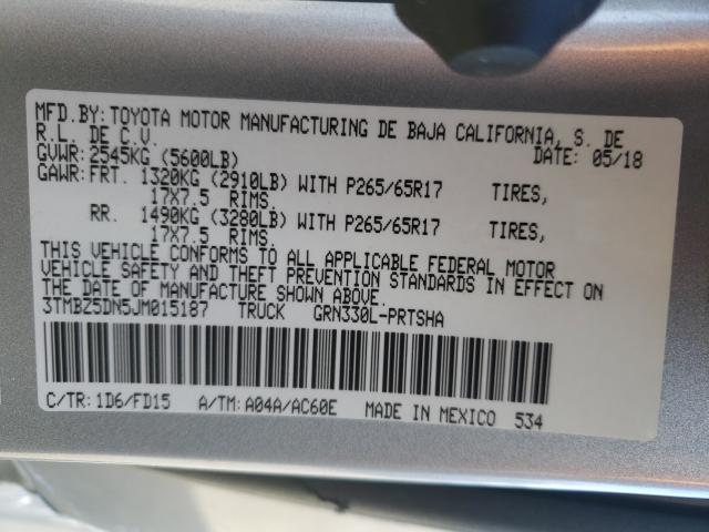 2018 TOYOTA TACOMA DOU - 3TMBZ5DN5JM015187