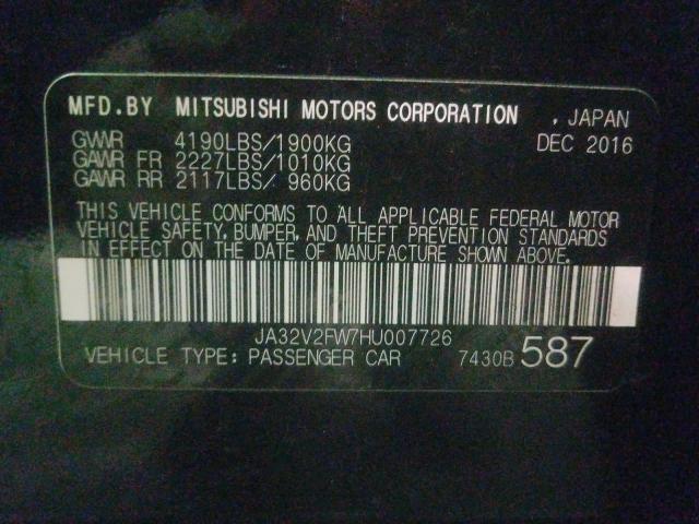 2017 MITSUBISHI LANCER ES JA32V2FW7HU007726