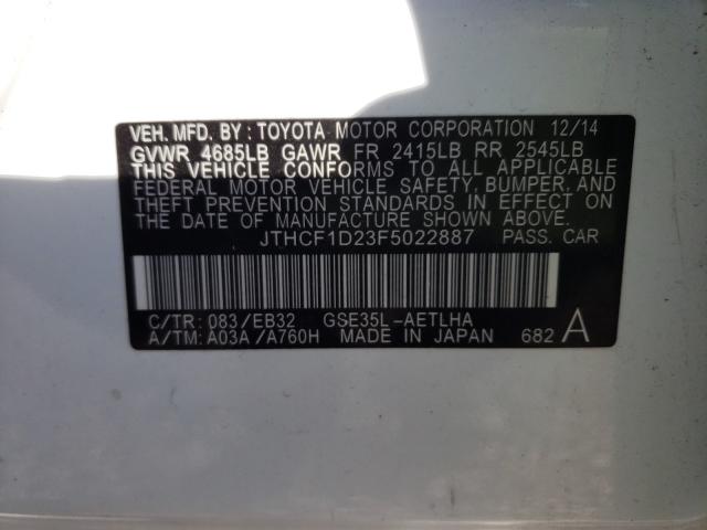 2015 LEXUS IS 250 JTHCF1D23F5022887