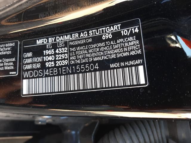 2014 MERCEDES-BENZ C CLASS WDDSJ4EB1EN155504