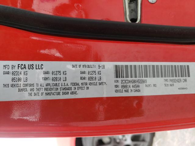 2019 DODGE CHARGER GT 2C3CDXHG8KH522809