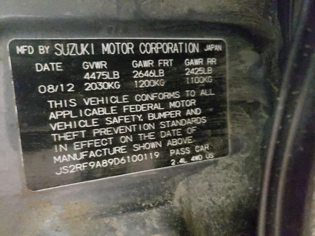 2013 SUZUKI KIZASHI SP JS2RF9A89D6100119