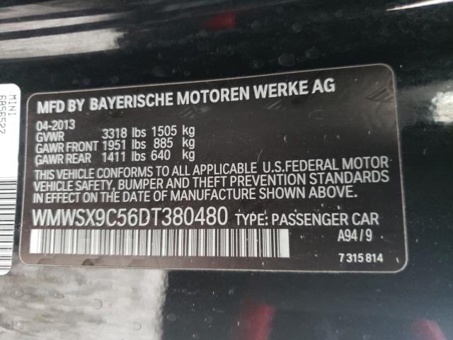 2013 MINI COOPER COU WMWSX9C56DT380480