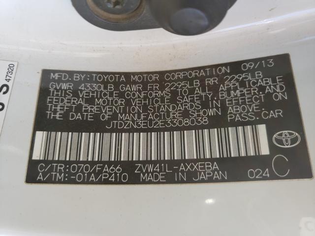 2014 TOYOTA PRIUS V JTDZN3EU2E3308038