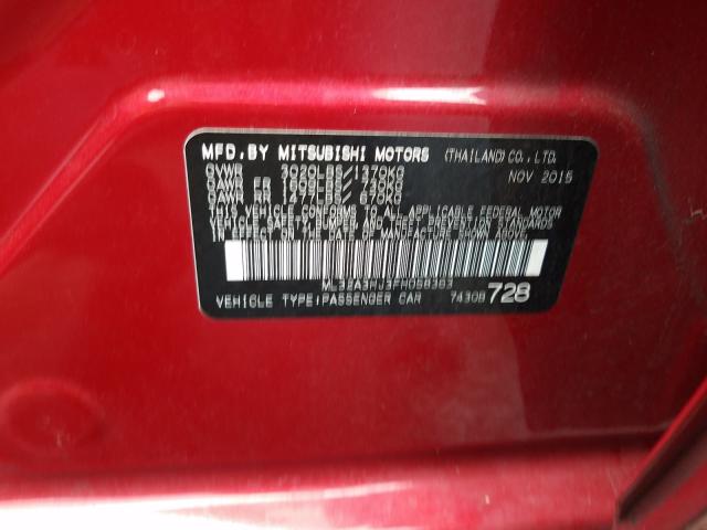 2015 MITSUBISHI MIRAGE DE ML32A3HJ3FH058363