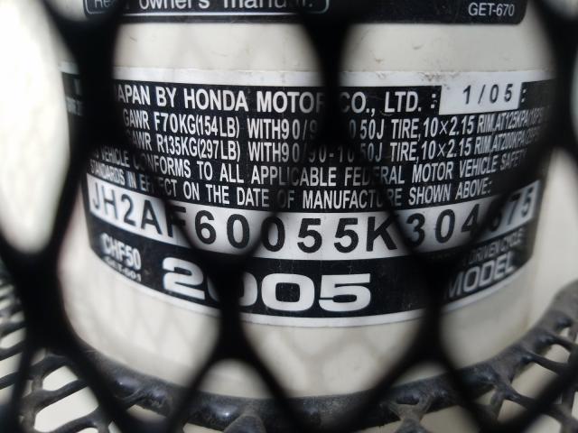 2005 HONDA CHF50 JH2AF60055K304675