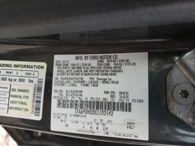 2016 FORD FUSION SE 1FA6P0HD2G5102142