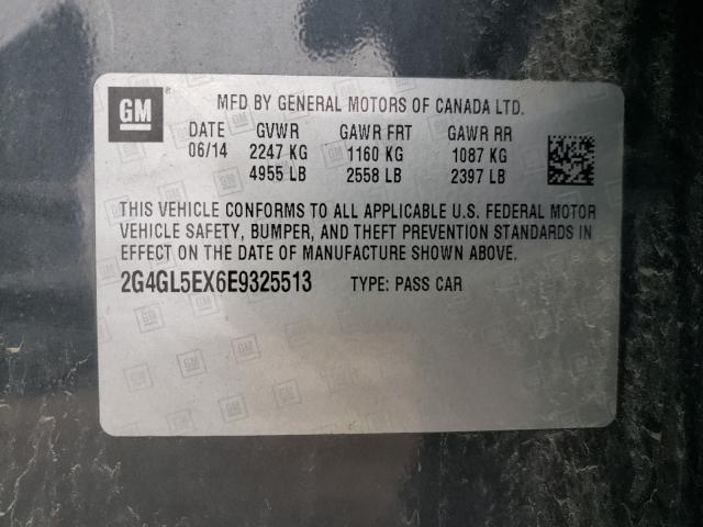 2014 BUICK REGAL 2G4GL5EX6E9325513