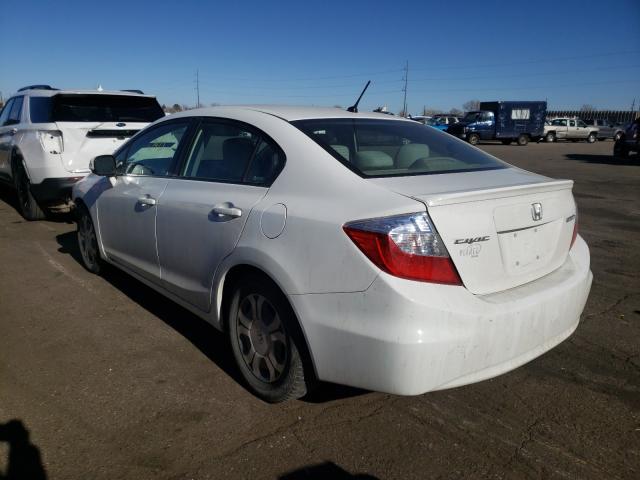 2012 HONDA CIVIC HYBR JHMFB4F23CS007746