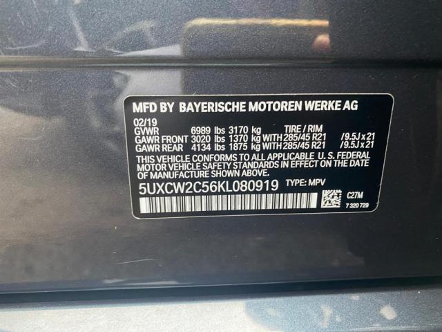 2019 BMW X7 XDRIVE4 5UXCW2C56KL080919