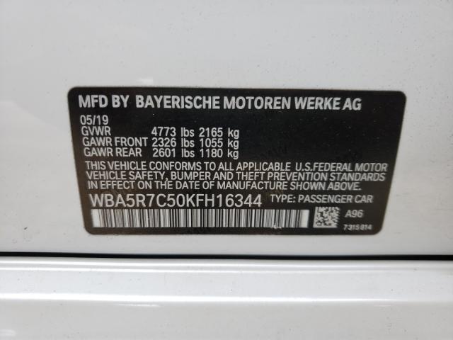 2019 BMW 330XI WBA5R7C50KFH16344