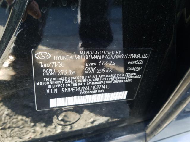 2020 HYUNDAI SONATA SEL 5NPEJ4J26LH027141
