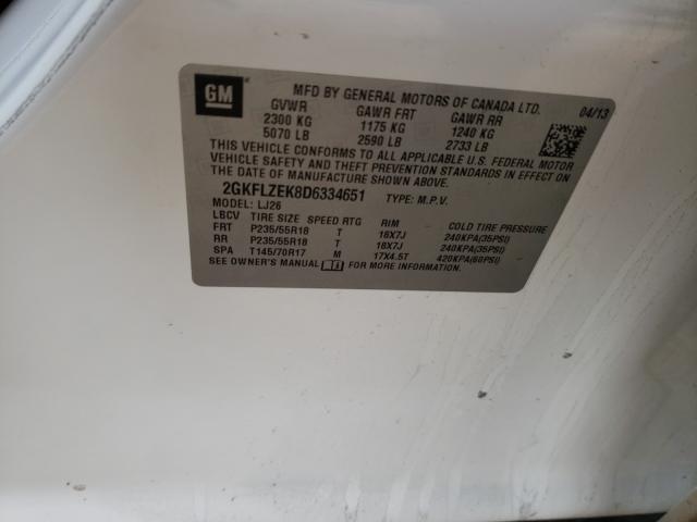 2013 GMC TERRAIN DE 2GKFLZEK8D6334651
