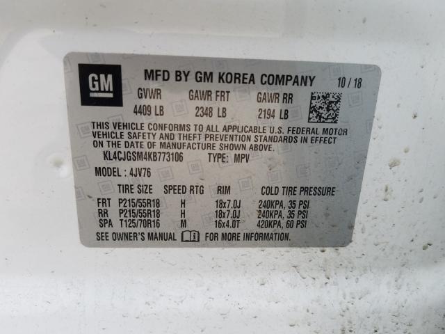2019 BUICK ENCORE ESS KL4CJGSM4KB773106