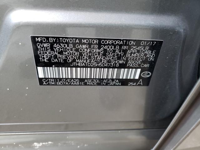 2017 LEXUS IS 200T JTHBA1D25H5047318