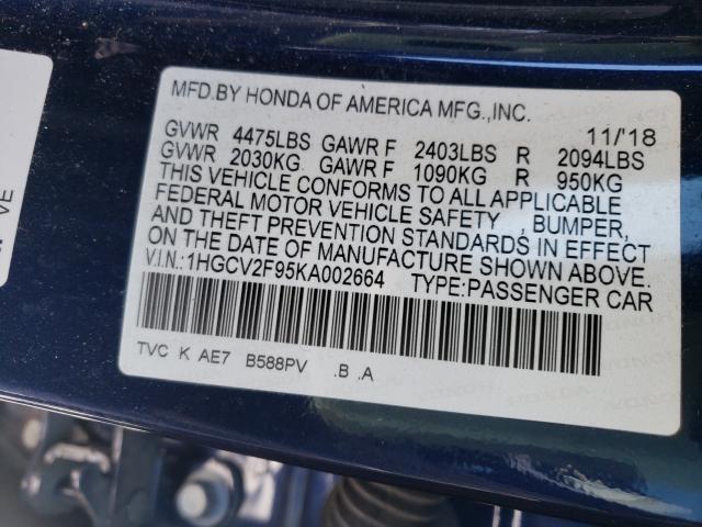 2019 HONDA ACCORD TOU 1HGCV2F95KA002664