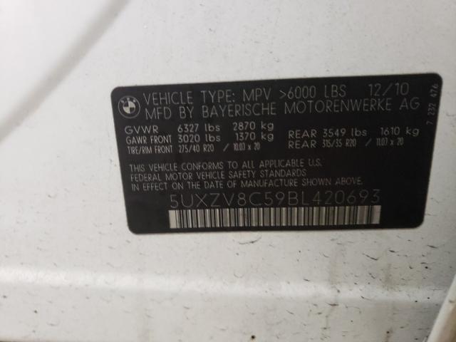 2011 BMW X5 XDRIVE5 5UXZV8C59BL420693