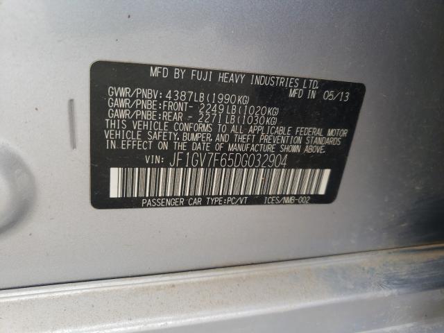 2013 SUBARU IMPREZA WR JF1GV7F65DG032904