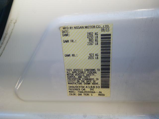2013 NISSAN LEAF S 1N4AZ0CP7DC418830
