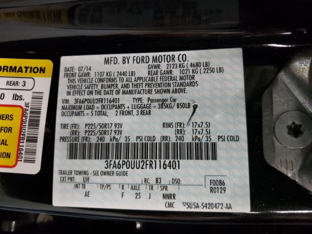 2015 FORD FUSION S H 3FA6P0UU2FR116401