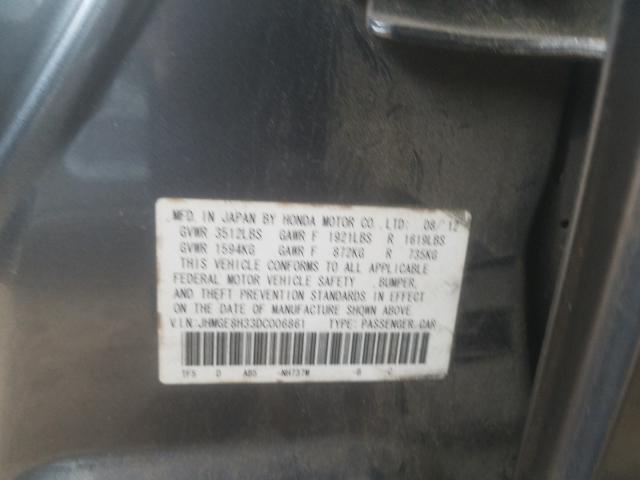 2013 HONDA FIT JHMGE8H33DC006861