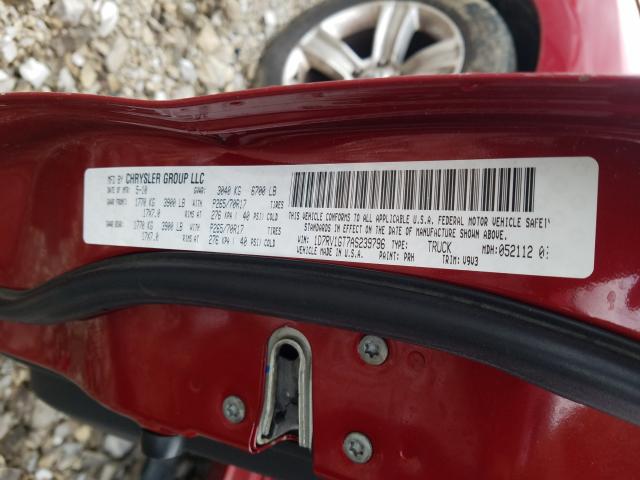 2010 DODGE RAM 1500 1D7RV1GT7AS239796