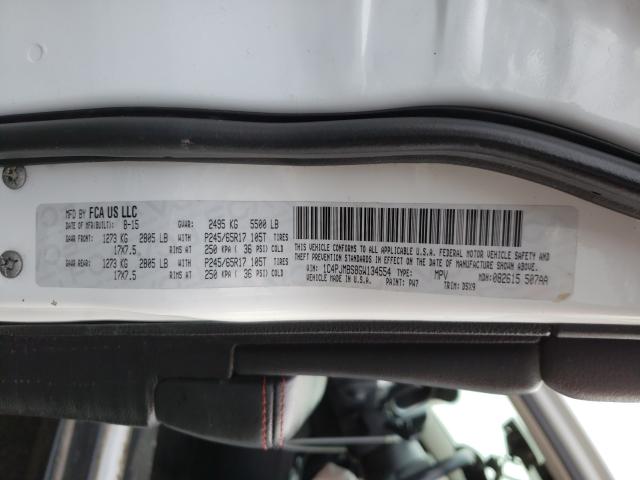 2016 JEEP CHEROKEE T 1C4PJMBS8GW134554