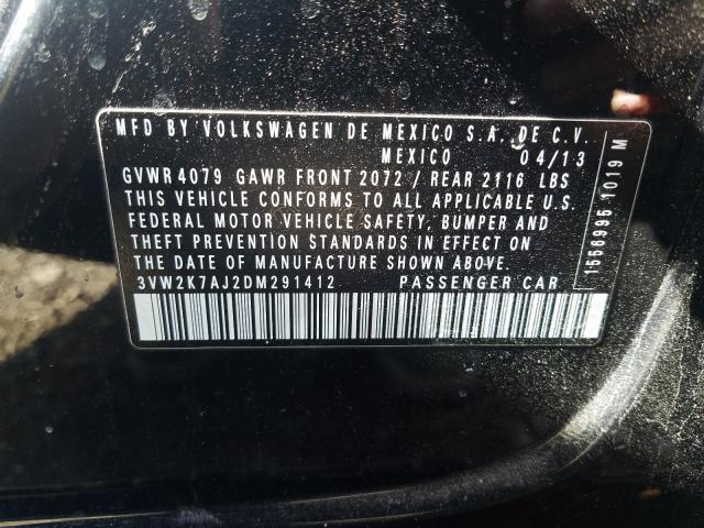 2013 VOLKSWAGEN JETTA BASE 3VW2K7AJ2DM291412