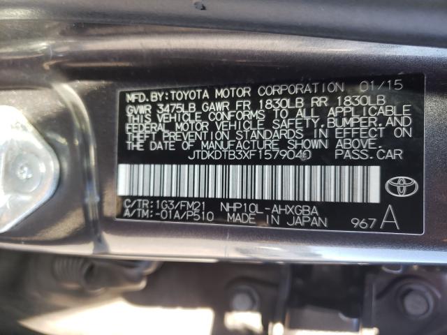 2015 TOYOTA PRIUS C JTDKDTB3XF1579040