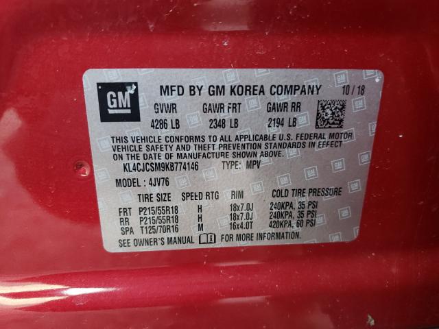 2019 BUICK ENCORE ESS KL4CJCSM9KB774146