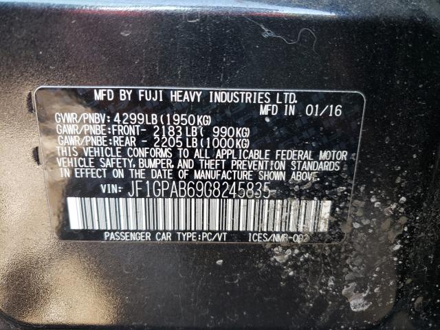 2016 SUBARU IMPREZA PR JF1GPAB69G8245835