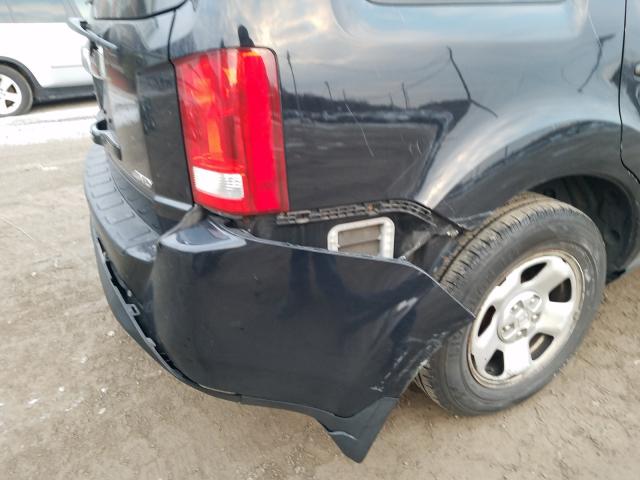 2012 HONDA PILOT LX 5FNYF4H26CB010830
