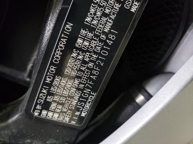 2015 SUZUKI GSX-R600 JS1GN7FA8F2101481