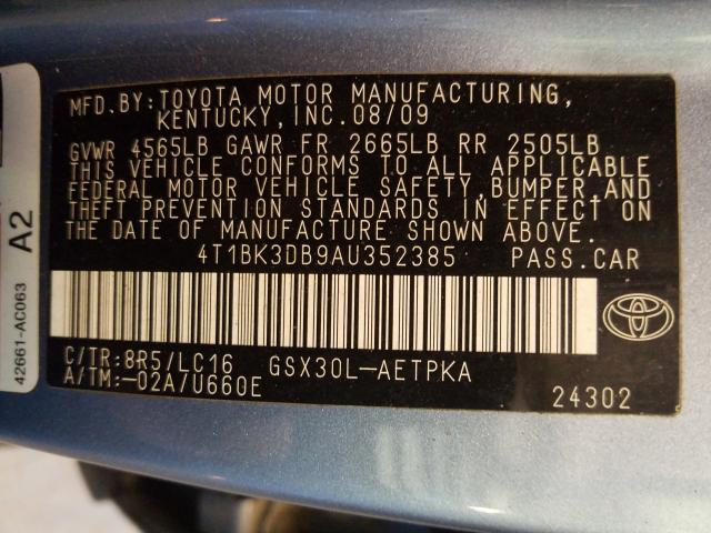 2010 TOYOTA AVALON XL 4T1BK3DB9AU352385