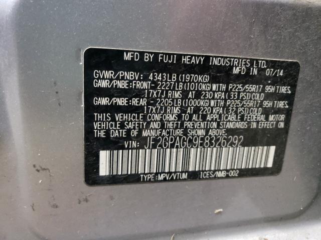 2014 SUBARU XV CROSSTR JF2GPAGC9E8326292