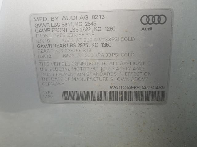 2013 AUDI Q5 PREMIUM WA1DGAFP8DA070489