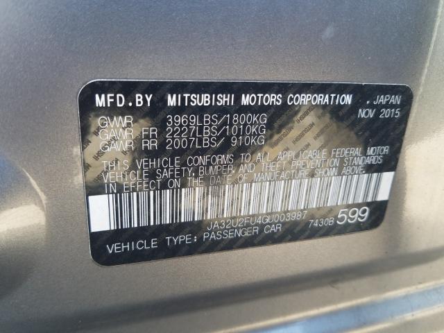 2016 MITSUBISHI LANCER ES JA32U2FU4GU003987