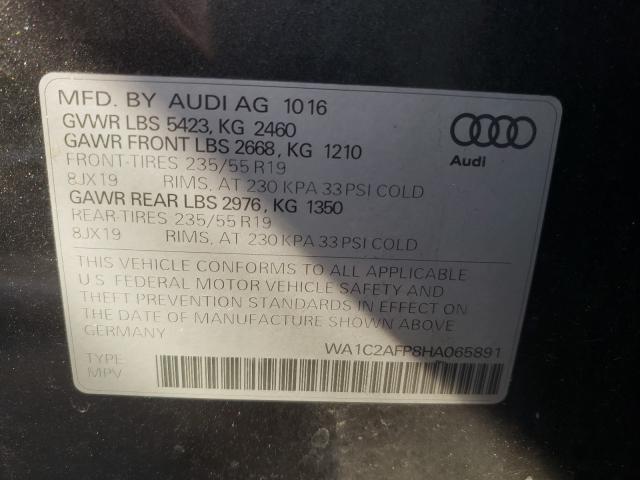 VIN WA1C2AFP8HA065891 2017 Audi Q5, Premium no.10